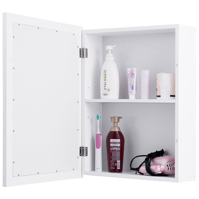 Lark Manor Andjoua Surface Mount Framed 1 Door Medicine with 1 Adjustable Shelves